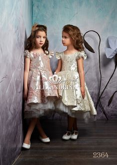 #populardresses #bestdresses #bestdress #luxurydresses #luxurydress #vipdresses #vipdress #bestofthebest #beautifuldress #kidsdress #dreamydress #flowergirl #flowergirldress First Communion Dresses, Text Pins, Occasion Dresses Wedding, Brocade Dresses, Communion Dresses, Girls Party Dress, 2 People, Flower Girl Dress, Ladies Dress Design