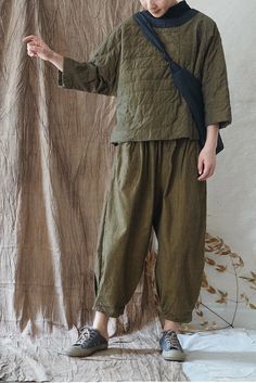 Sewing Projects Clothes, Lagenlook Style, Wardrobe Wishlist, Mama Style, How To Make Clothes, Parka Coat, Boho Casual, Fashion Today, Asian Style