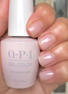 OPI Love is in the Bare | 2 coats Bare Nails, Nail Shades, Opi Gel Nails, Finger Nail Art, Easy Nails