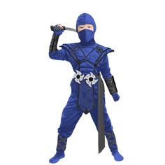 PRICES MAY VARY. Dragon Blue Ninja Includes Jumpsuit w/ Attached Hood, Face Mask, Belt, 2 pcs Ninja Gloves,and other foam accessories ,and other accessories made of foam. Kids Ninja Halloween Costume. Super Durable made with Higher Quality. The material is made out of 100% Polyester. No Metal nor Alloy for Complete your child’s dream warrior look and make them look like the fiercest and strongest ninja on your Halloween Costume party! This is very comfortable to wear so kids will surely have fun Blue Superhero Cosplay Costume For Halloween, Blue Halloween Costume For Dress-up, Blue Halloween Cosplay Costume, Blue Superhero Costume For Costume Party, Blue Long Sleeve Costumes For Cosplay Events, Blue Long Sleeve Cosplay Costume For Costume Party, Blue Long Sleeve Costume For Cosplay Events, Blue Long Sleeve Costume For Costume Party, Fitted Blue Costume For Winter