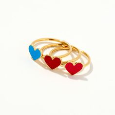 1- D E S C R I P T I O N Innovate your style with our Enamel Heart Ring, meticulously crafted in 14K Solid Gold. This heart stacking ring is an ideal choice for women who appreciate elegance and simplicity. Stackable and versatile, it's a perfect addition to your 14k gold jewelry collection. It also makes an unforgettable best friend gift, answering to your search for meaningful and high-quality jewelry. 2- P R O D U C T ∙  F E A T U R E S * Gold material: 14K solid gold * Gold color options: Yellow gold * Ring size options: - 5 US/CA - 5 1/4 US/CA - 5 1/2 US/CA - 5 3/4 US/CA - 6 US/CA - 6 1/4 US/CA - 6 1/2 US/CA - 6 3/4 US/CA - 7 US/CA - 7 1/4 US/CA - 7 1/2 US/CA - 7 3/4 US/CA - 8 US/CA-  - 8 1/4 US/CA - 8 1/2 US/CA - 8 3/4 US/CA - 9 US/CA * Band width: 1.20 mm  3- D E L I V E R Y ∙ D E T Elegant Gold Heart-shaped Enamel Ring, Gold Heart-shaped Enamel Ring For Anniversary, Stackable Yellow Gold Heart Ring As Gift, Stackable 14k Gold Rings For Valentine's Day, Fine Jewelry Yellow Gold Stackable Heart Rings, 14k Gold Heart Ring Fine Jewelry, Yellow Gold Stackable Rings For Valentine's Day, Elegant Heart-shaped Enamel Ring For Anniversary, Stackable 14k Gold Heart Ring For Valentine's Day