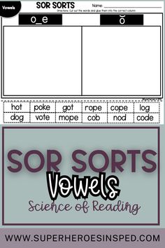 Discover the secret to unlocking your student's reading potential with fun and interactive Science of Reading Sorts. Learn how these engaging activities can enhance their phonics skills and increase spelling accuracy with a hands-on approach. Don't miss this game-changing resource in your classroom! Topic Sentences, Short Vowels, Phonics Activities, Special Education Teacher