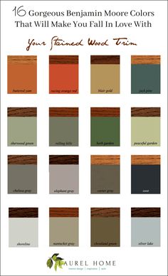 the colors of wood and paint in different shades