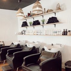 the salon is clean and ready for customers to use