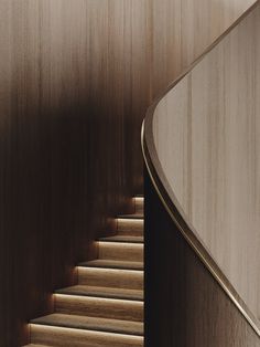 an image of a wooden staircase going up