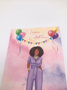 Black Woman Birthday Cards for Her African American Greeting Etsy Black Woman Birthday, Black Women Birthday, Blonde Hair Black Women, Hair Black Women, Woman Birthday, Outfit Black, Women Birthday, Birthday Cards For Her, American Greetings