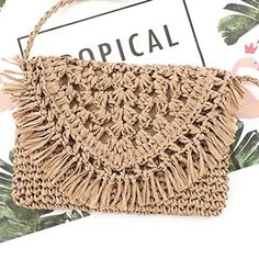 - Brand New - Color : 4991 Light Brown - Polyester - Imported - Material: Hand-Woven Straw Purse With Polyester Lining(Straw Purse, Please Do Not Load Heavy Items) - Size: 9.4*7.1in/24*18cm(L * W); The Shoulder Strap's Maximum Drop Is 23.6in/60cm, It's Unadjustable, But You Can Tie It If You Feel Long - Structure And Capacity: Zip Closure And Flap Design, With Inner Slot Pocket; Holds Just What A Girl Needs - Lipgloss, Compact, Mints, Small Comb, Mascara. Has A Bohemian Vibe & Can Be Worn With J Boho Chic Bags, Fur Decor, Boho Handbags, Woven Handbags, Straw Handbags, Rattan Bag, Bags School, Travel Tote Bag, Handbag For Women