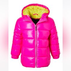 Brand New With Tags Hot Pink Puffer Jacket, Baby Pink Puffer Jacket, Pink Nylon Puffer Outerwear, Hot Pink Puffer Jacket With Hood, Luxury Pink Puffer Jacket, Nordstrom Baby, Boys Puffer Jacket, Limited Too, Baby Snowsuit