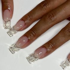 Dope Nail Designs, Classy Acrylic Nails, Builder Gel, Unique Acrylic Nails, Bling Acrylic Nails