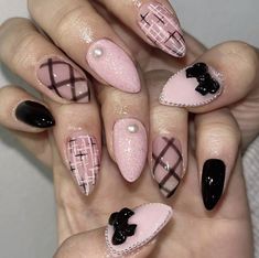 Precious Nails, Kawaii Nail Art, Hello Nails, Hippie Nails, Gothic Nails, Blush Nails, Y2k Nails, Nail Art Designs Diy, Pretty Gel Nails