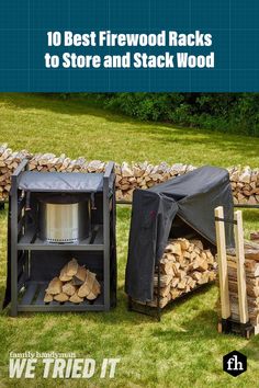 Keep your wood off the ground, neatly stacked and ready for your next gathering around the fire pit or fireplace with the best firewood rack. Kindle Holder, Outdoor Firewood Rack, Firewood Racks, Fire Pit Tools, Firewood Rack, Firewood Storage, Tubular Steel, A Fire