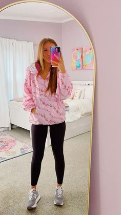 visit site for outfit links!! Outfit Links, Pink Floral Top, Cute Outfits For School, Pink Girly Things, Baseball Game, Preppy Outfit, Rainy Day Outfit, Casual Dinner Outfit, Pink Outfit