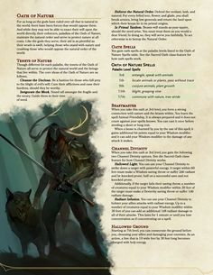 an image of a page with information about the character and their role in the game