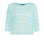 Mint Green (Green) Mint Green Lightweight Sheer Stripe Boxy Top  | 310693937 | New Look Boxy Top, Green Mint, Pastel Shades, Summer Colors, Teen Fashion