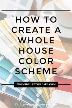 - https://howcandothis.com/homedecoration/how-to-create-a-entire-home-shade-scheme-even-if-you-love-shade-from-home-to-house/ Painting Ideas For Walls, Whole House Color Scheme, Paint Color Trends, Interior Paint Colors Schemes, Bright Interior, Choosing Paint, Interior Decorating Tips, House Color Palettes, Paint Color Schemes