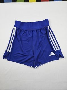 ADIDAS Womens Soccer Shorts Tiro 23 Color Royal Blue and White Stripes Elastic Waistband With Drawstring Please note that measurements are approximate. Compare to your own favorite garments for appropriate sizing. Pet and smoke-free environment. Feel free to message me with any questions. A1040 Soccer Shorts, Adidas Womens, Active Wear Shorts, Womens Soccer, Running Training, Blue Adidas, Adidas Women, White Stripe, Royal Blue