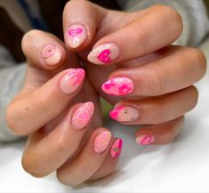 Era Nails, Pink Tip Nails, Natural Nail Designs, Lover Era, Cute Nail Art Designs, Baby Nails, Short Acrylic