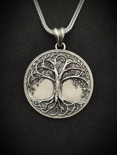 Tree Of Life Silver Pendant Ring Gift Set (Includes the pendant and the ring) The tree of life is referred in various ancient cultures, representing the lifecycle, the afterlife, and connection between the earth and heaven. The bond and affection to trees is so deep in some cultures, for example the tree of life in Celtic Culture is sacred where the actual trees were believed to be the gatekeepers to the Otherworld. It reflects how the Creator, demonstrates his creative energy throughout the uni The Otherworld, Celtic Culture, So Deep, Viking Pendant, The Afterlife, Tree Of Life Necklace, Tree Of Life Pendant, Ancient Cultures, Spiritual Gifts