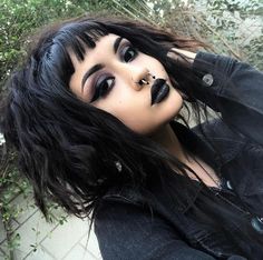 Alternative Makeup, Makijaż Smokey Eye, Edgy Makeup, Black Makeup, Goth Makeup, Gothic Makeup