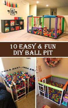 this is an easy and fun diy ball pit