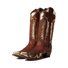 Corral L2043 Cognac Gold Detail Leather Western Cowboy Boots - New In Box Ace The Retro Look By Wearing The Corral Boots L2043, High In Style And Comfort. Leather Upper, Lining, And Insole. Hand-Lasted, Hand-Cut, Hand-Finished. Pull-On Style. Pointed Square Toe And Block Heel. Pull Tabs For Easy Wear And Removal. Embroidered Stitching On The Shaft. Goldtone Metallic Hardware For Added Style. Leather Outsole With High Traction And Durability. Heel Height: 1 34 In Corral Boots, Costume Inspo, Western Cowboy Boots, Retro Look, Western Cowboy, Gold Details, Shoes Heels Boots, Easy Wear, Cowboy Boots