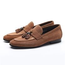 LeatherWear2016 on Storenvy Mens Loafer, Loafer Shoes For Men, Mens Loafers Shoes, Tassel Shoes, Formal Loafers, High Ankle Boots, Suede Leather Shoes, Suede Tassel, Shoes Brown