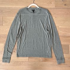 Men’s Allbirds Sea Long Sleeve Wool Blend Tee - Color: Hazy Pine - Size: Medium - New With Tags - Merino Wool And Tencel Blend - Made In Peru - Style: Casual Layer Versatile Spring Neutrals Sustainable Cheap Everyday Cotton Henley, Cheap Relaxed Fit Henley Tops, Affordable Long Sleeve Cotton Henley, Cheap Casual Long Sleeve Henley, Cheap Long Sleeve Casual Henley, Cheap Cotton T-shirt With Henley Neckline, Affordable Long Sleeve Casual Henley, Spring Neutrals, Black Quarter Zip