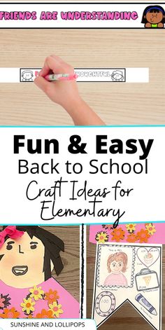 fun and easy back to school craft ideas for elementary kids that are sure to do