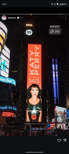 the times square in new york city is lit up with neon signs and billboards