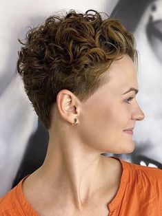 Short Curly Haircuts For Women, Curly Haircuts For Women, Haircut Ideas Trendy, Curly Pixie Haircuts, Messy Bob Hairstyles