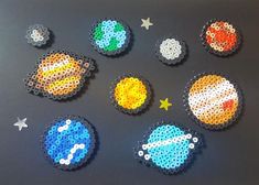 the planets are made out of perler beads