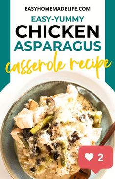 Looking for an easy and yummy dinner? This chicken asparagus casserole is perfect! It's creamy, cheesy, and filled with tender chicken and green veggies. Great for a family dinner or potluck, and it’s low-carb too! Plus, it reheats well, making it perfect for meal preps. Ready to make this tonight? Head to Easy Homemade Life for the full recipe and more easy meal ideas!