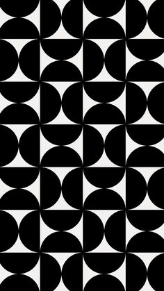 an abstract black and white pattern with circles