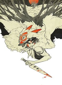 Princess Mononoke Art, Mononoke Hime