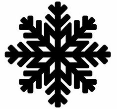 a black and white snowflake on a white background