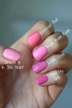 Essie Bubble Gum Pinks Comparison | Essie Envy Bubble Gum Nails, Essie Nails, Essie Nail Colors, Nude Nail, Finger Nails, Pink Nail Polish, Pink Nail Designs, Essie Nail Polish, Nails Pink