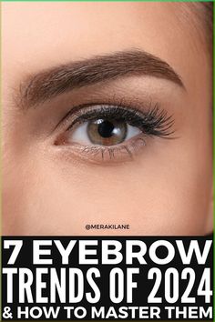 7 2024 Eyebrow Trends and How to Master Them | Skinny brows. Straight brows. Bleached brows. Soap brows. Embellished brows. There are so many eyebrow trends to choose from these days, and it can be difficult to know which one's right for you. Thick and thin brows are both in for 2024, so you can’t go wrong with whatever style you’re drawn to. In this post, we explain all the different eyebrow looks that are trending right now, with makeup application tips and hacks to try them at home! Before And After Laminated Eyebrows, Eyebrows For Oval Face Shape, Eyebrow Shaping And Tint, Eyebrow Plucking Guide, Women’s Eyebrows, Eyebrow Shaping And Tinting, Perfect Brows Shape, 2024 Make Up Trends, Brow Tint Before And After