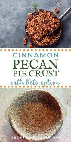 cinnamon pecan pie crust with ketchup on the side and in a bowl