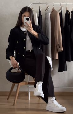 Stylish Outfits Casual, Mode Hijabi, Business Casual Outfits For Work, Everyday Fashion Outfits, Casual Day Outfits, Quick Outfits, Elegante Casual, Classy Work Outfits, Stylish Work Outfits