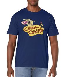 PRICES MAY VARY. Cow and Chicken Logo is 100% authentic, officially licensed Cow and Chicken apparel, that comes in t shirt, v-neck, tank top, longsleeve, pullover hoodie, sweatshirt, raglan styles! Cow & Chicken are a cow and a chicken, who are also biologically sister and brother, with human parents. The siblings are often at odds with the Red Guy in this surreal Cartoon Network classic. Lightweight, Classic fit, Double-needle sleeve and bottom hem Cotton T-shirt With Character Print For Fans, Character Print Cotton T-shirt For Fans, Fandom Tops For Fan Conventions, Cotton Fandom T-shirt With Front Print, Fandom Cotton T-shirt With Front Print, Fandom Cotton Top With Front Print, Fan Apparel Tops With Character Print For Conventions, Cotton Fandom Top With Front Print, Pop Culture Fan Merchandise Cotton Tops