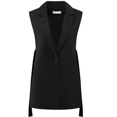 Keep your look professional and stylish in this blazer from Hobemty, featuring a lapel collar, sleeveless, adjustable waist, fully lined, and single-button closure. Pair with solid shirts and suit pants for a chic office look. Focused on Ladies' Formal Wear - This blazer can be a perfect addition to almost any outfit from formal to daily wear, great for work, meetings, offices, businesses, work, casual, daily dressing, etc. Workwear Single-breasted Vest With Suit Collar, Tailored Blazer With Vest For Office, Lapel Collar Vest For Office In Fall, Tailored Sleeveless Single-button Blazer, Fall Workwear Blazer With Vest, Fall Blazer With Vest For Workwear, Single Breasted Office Vest With Lapel Collar, Single Breasted Vest With Lapel Collar For Office, Single Breasted Lapel Collar Vest For Business Casual