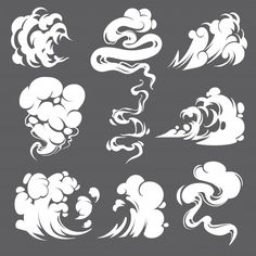 Fumaça em quadrinhos. nuvens de vapor ex... | Premium Vector #Freepik #vector #desenho-animado #fogo #fumaca #balao Comic Cloud, Draw Cartoon, Silhouette Illustration, Vector Art Illustration, 그림 그리기, Drawing Tutorial, Art Tutorials, Game Design, Drawing Sketches