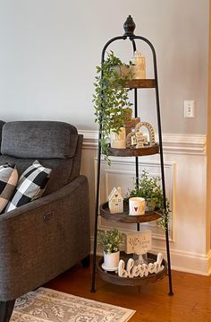 a living room filled with furniture and decor