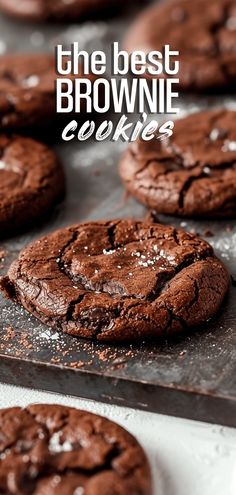 the best brownie cookies are made with chocolate