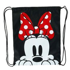 This Minnie Mouse print drawstring bag is lightweight and has 23-inch drawstrings to fit comfortably on your shoulders. It is great for vacations or when doing a lot of walking. Easily fit small items in this bag without having the hassle of a big backpack or purse. Classic Minnie Mouse, Disney Money, Disney Bags Backpacks, Disney Tote, Mickey Mouse Backpack, Stitch Backpack, Minnie Mouse Backpack, Disney Bags, Mouse Print