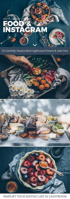 the food instagram is displayed with different images