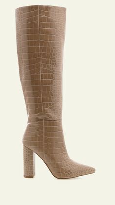 Milla | Light Taupe – Green and Serene Concert Outfits, 2023 Fashion, Light Tan, Long Boots, Winter Wardrobe, Concert Outfit, The Knee, Heeled Boots, Block Heels