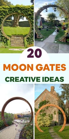 the cover of 20 moon gates creative ideas