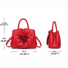 Women Lady Leather Elegant Handbag Flower Decoration Shoulder Evening Bag تخصيص: اللون: رمادي ، كاكي ، وردي ، أسود ، بنفسجي ، أحمر المواد: بو الجلود بطانة المواد: البوليستر الحجم: 22 سم * 30 سم * 14 سم / 8.66 '' * 11.81 '' * 5.51 '' مقبض محمول: حوالي 13 سم / 5.12 بوصة [الت�حويل: 1 سم = 0.3937 بوصة ، 1 بوصة = 2.54 سم]المميزات: فتح الأسلوب: سستة مفتوحة. ، أنماط: حقيبة الكتف ، حقيبة يد. - يمكن تخزين الماكياج والمظلة وجيب المال والهاتف وما إلى ذلك. ، مثالية للسفر ، ومزارات نهاية الأسبوع ، والتسوق وغي Chevron Pants, Elegant Handbag, Hand Bags For Women, 3d Rose, Bag Icon, Mens Shoes Boots, Chic Clothes, Fashion Chic, Mens Slippers