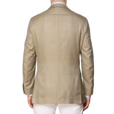 NEW Color: Beige Plaid 52% Silk - 48% Wool Super 120's Fabric by Ethomas Three Button Closure Double Vented Fully Lined Non-Working Sleeve Buttonholes Flap Pockets Notch Lapel Made In Italy Measurements Shoulder (seam to seam): 18.5" Jacket Length: 30.5" Sleeve Length (top of the shoulder seam to the edge of the vented side of the sleeve): 25" Chest (pit to pit): 43" Waist: 40" This product is located in our EU warehouse. Custom Fit Single Breasted Blazer For Fall, Single Breasted Blazer For Fall, Fall Notch Lapel Custom Blazer, Custom Fit Notch Lapel Blazer For Fall, Custom Fit Fall Blazer For Semi-formal Occasions, Classic Custom Fit Sport Coat For Fall, Fall Semi-formal Custom Fit Blazer, Fall Single-breasted Custom Fit Outerwear, Tom Ford Shoes